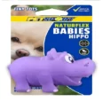 Petsport NaturFlex Babies Tiny Tots Hippo Squeaky Dog Toy