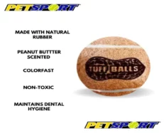 Petsport Tuff Balls Dog Toy Peanut Butter Pack Of 2 at ithinkpets.com (2)