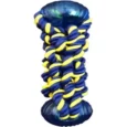 Petsport Twisted Chews Braided Cotton Rope Bumper with 2 TPR Balls Dog And Puppy Toy 9.5 inch