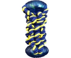 Petsport Twisted Chews Braided Cotton Rope Bumper with 2 TPR Balls Dog And Puppy Toy 9.5 inch at ithinkpets.com (2)