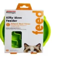 Petstages Interactive Puzzles Slow Feeders Kitty Bowl Green XS Kittens And Puppies