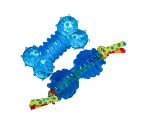 Petstages Orka Petite Chews Pine Cone And Bone Set of 2 toys at ithinkpets.com (2)