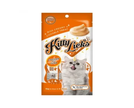 Renas Recipe Kitty Licks Chicken With Tuna Cat Treat 15g X 4 at ithinkpets.com (1)