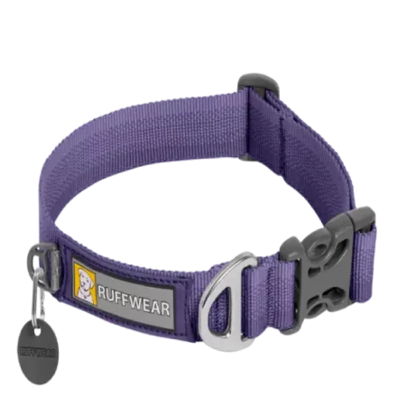 Ruffwear Front Range Collar Purple Sage at ithinkpets.com
