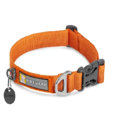 Ruffwear Front Range Collar Campfire Orange at ithinkpets.com