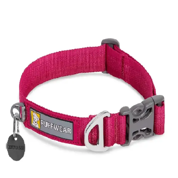 Ruffwear Front Range Dog Collar Hibiscus Pink at ithinkpets.com
