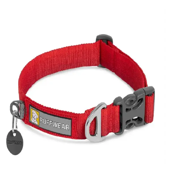 Ruffwear Front Range Dog Collar Red Sumac at ithinkpets.com