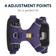 Ruffwear Front Range Dog Harness Purple Sage, Reflective and Padded Harness for Training and Everyday Wear