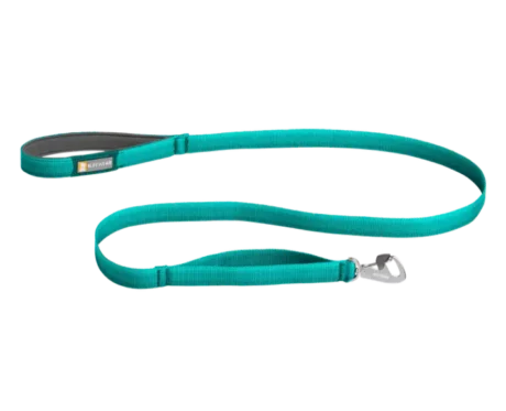 Ruffwear Front Range Dog Leash Aurora Teal at ithinkpets.com