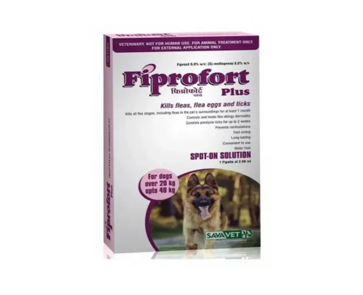 SAVAVET Fiprofort Spot 20Kg to 40Kg, Puppy and Adult at ithinkpets