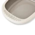 Savic Gizmo Large Cat Litter Tray with Rim, Mocha