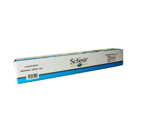 Schesir Tuna White Meat Flakes And Rice Cat Wet Food 85 Gms at ithinkpets.com (2)