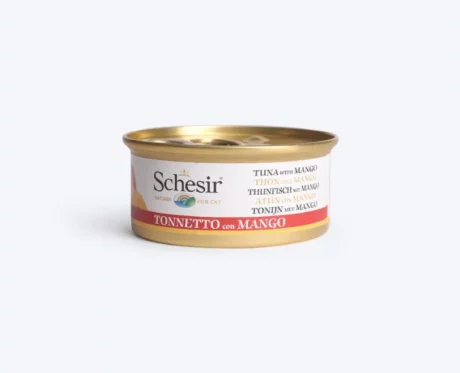 Schesir Tuna and Mango Fruit Dinner Canned Wet Cat Food - 75g at ithinkpets.com (2)