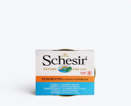 Schesir Tuna in Natural Gravy Wet Cat Food 70 gms at ithinkpets.com (1)