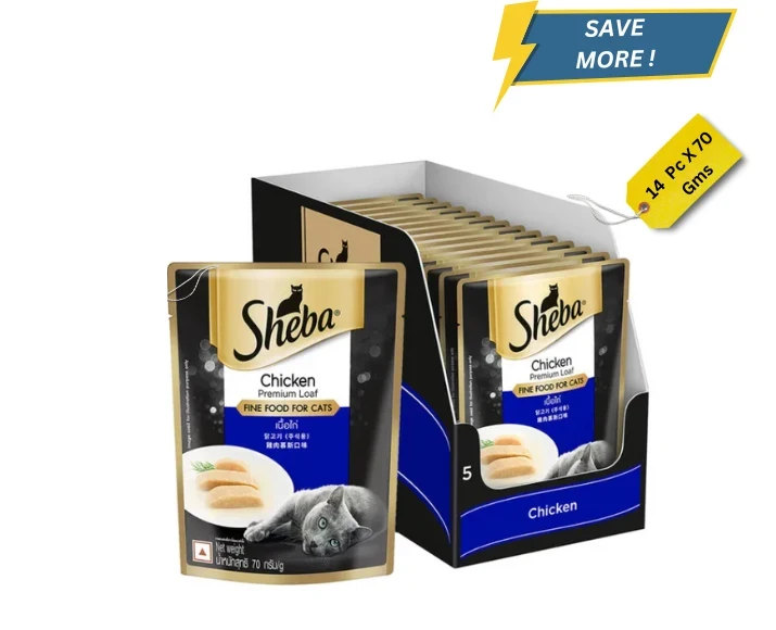 Sheba Rich Chicken Premium Loaf Adult Wet Cat Food, 70 gms at ithinkpets.com (1) (1)