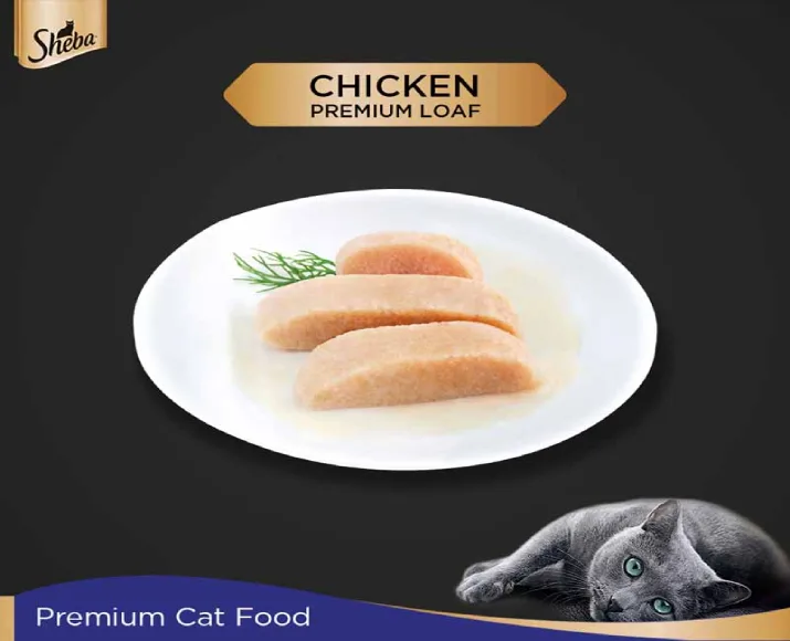 Sheba Rich Chicken Premium Loaf Adult Wet Cat Food at ithinkpets (4)