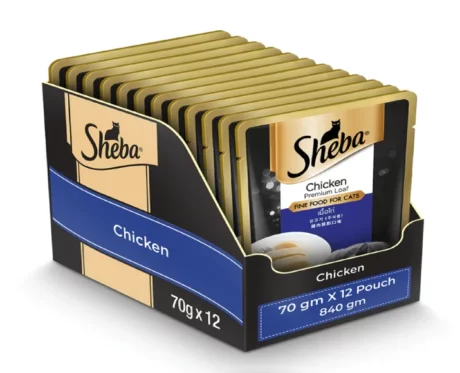 Sheba Rich Chicken Premium Loaf Adult Wet Cat Food at ithinkpets