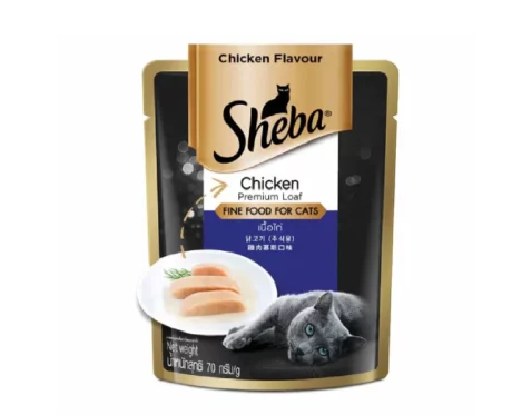 Sheba Rich Chicken Premium Loaf Adult Wet Cat Food at ithinkpets