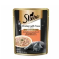 Sheba Rich Premium Chicken with Tuna in Gravy Adult Wet Cat Food, 70 gms