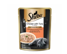 Sheba Rich Premium Chicken with Tuna in Gravy Adult Wet Cat Food at ithinkpets