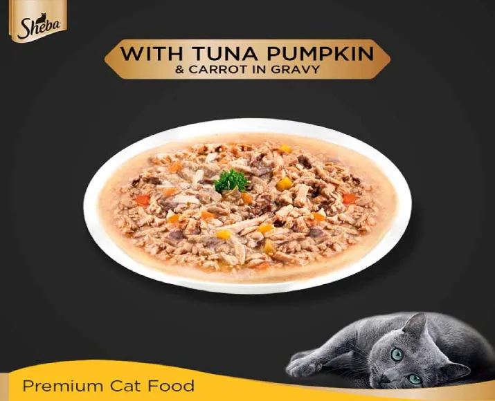 Sheba Rich Premium Tuna Pumpkin & Carrot In Gravy Adult Wet Cat Food at ithinkpets (3)