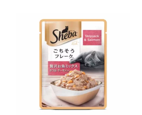 Sheba Skipjack & Salmon Adult Wet Cat Food at ithinkpets (6)