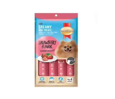 Smart Heart Creamy Chicken Strawberry Treat at ithinkpets.com