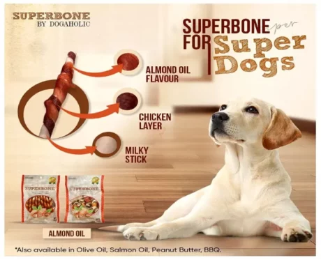 Superbone Almond Oil Chicken Stick Dog Treats at ithinkpets