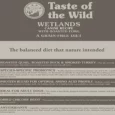 Taste of the Wild Wetlands Wild Fowl, Grain Free Adult Dry Dog Food