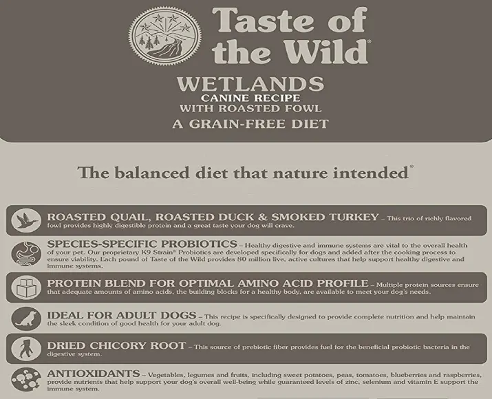 Taste of the Wild Wetlands Wild Fowl Grain Free Adult Dry Dog Food at ithinkpets (1)