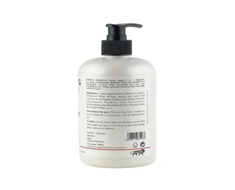 TopDog Premium Green Apple 2 in 1 Shampoo with Conditioner 500 ml, Cats and Dogs at ithinkpets (1)