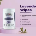 TopDog Premium Pet Wipes Lavender 80 pcs, Dogs and Cats