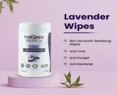 TopDog Premium Pet Wipes Lavender 80 pcs, Dogs and Cats at ithinkpets (3)