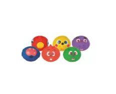 Trixie Animal Faces Toy Balls Assorted Latex 6 cm at ithinkpets.com (1)