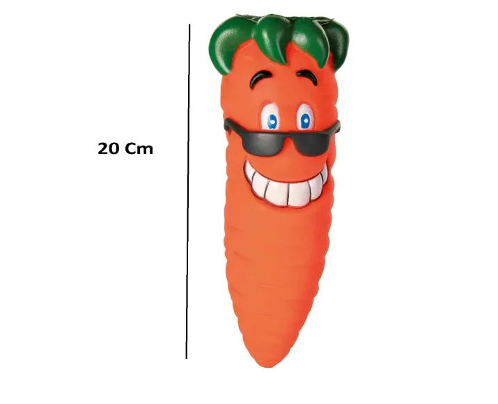 Trixie Carrot Snack Toy Vinyl Dog Toy 20cm at ithinkpets.com (2)