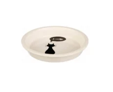 Trixie Ceramic Cat Bowl White For Cats & Kitten 250 ml at ithinkpets.com (1)