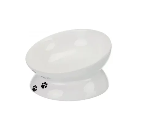 Trixie Ceramic Elevated Cat Feeding Bow Cats & Kitten 250 ml at ithinkpets.com (1)