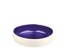 Trixie Ceramic Pet Bowl Cream & Blue for Cats & Kitten 300 ml at ithinkpets.com (1)