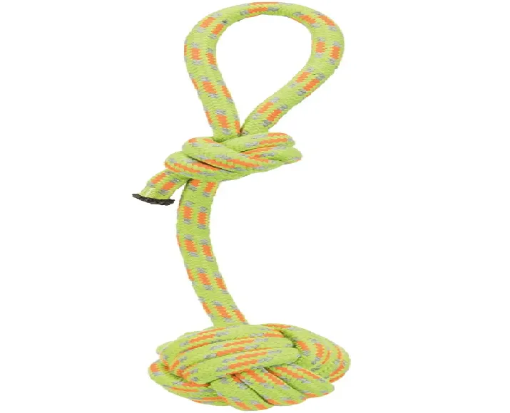 Trixie Playing Rope with woven in ball Puppies and Adult 37 cm at ithinkpets.com (3)
