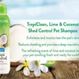 TropiClean Lime and Cocoa Butter Shed Control Conditioner, 355 ml, Dogs and Cats