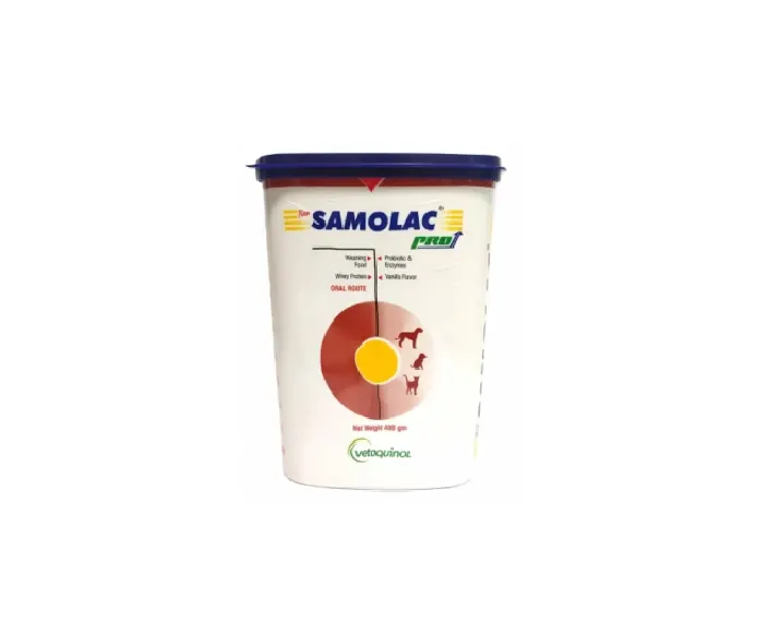Vetoquinol New Samolac Pro Supplement for Puppies and Kittens, 400 Gms at ithinkpets