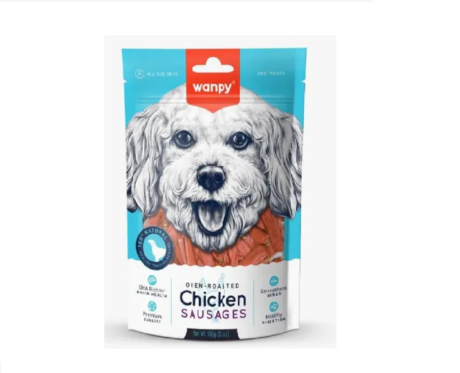 Wanpy-Oven-Roasted-Chicken-Sausages-Dog-Treats- at ithinkpets.com (1)