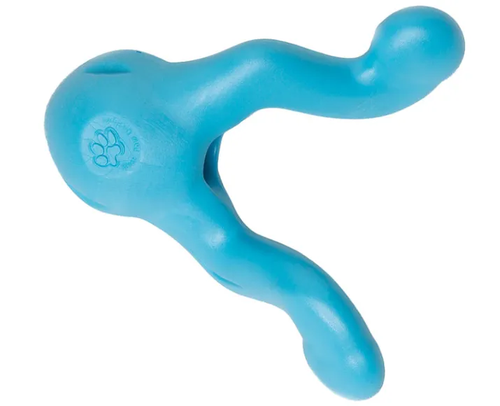 West Paw Tizzi Toy For Adult Dogs And Puppies Blue at ithinkpets.com (1)