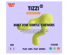 West Paw Tizzi Toy For Adult Dogs And Puppies Green at ithinkpets.com (2)