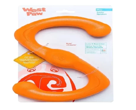 West Paw Zogoflex Bumi Dog Tug Toy Orange at ithinkpets.com (2)