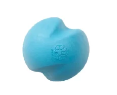 West Paw Zogoflex Jive Ball Toy For Dogs Blue at ithinkpets.com (1)
