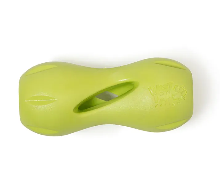 West Paw Zogoflex Qwizl Treat Toy For Dogs Green at ithinkpets.com (1)