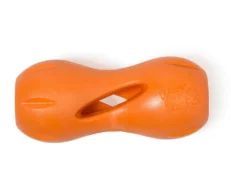 West Paw Zogoflex Qwizl Treat Toy For Dogs Orange at ithinkpets.com (1)