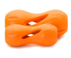 West Paw Zogoflex Qwizl Treat Toy For Dogs Orange at ithinkpets.com (2)