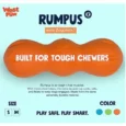 West Paw Zogoflex Rumpus Chew Toy For Dogs Orange